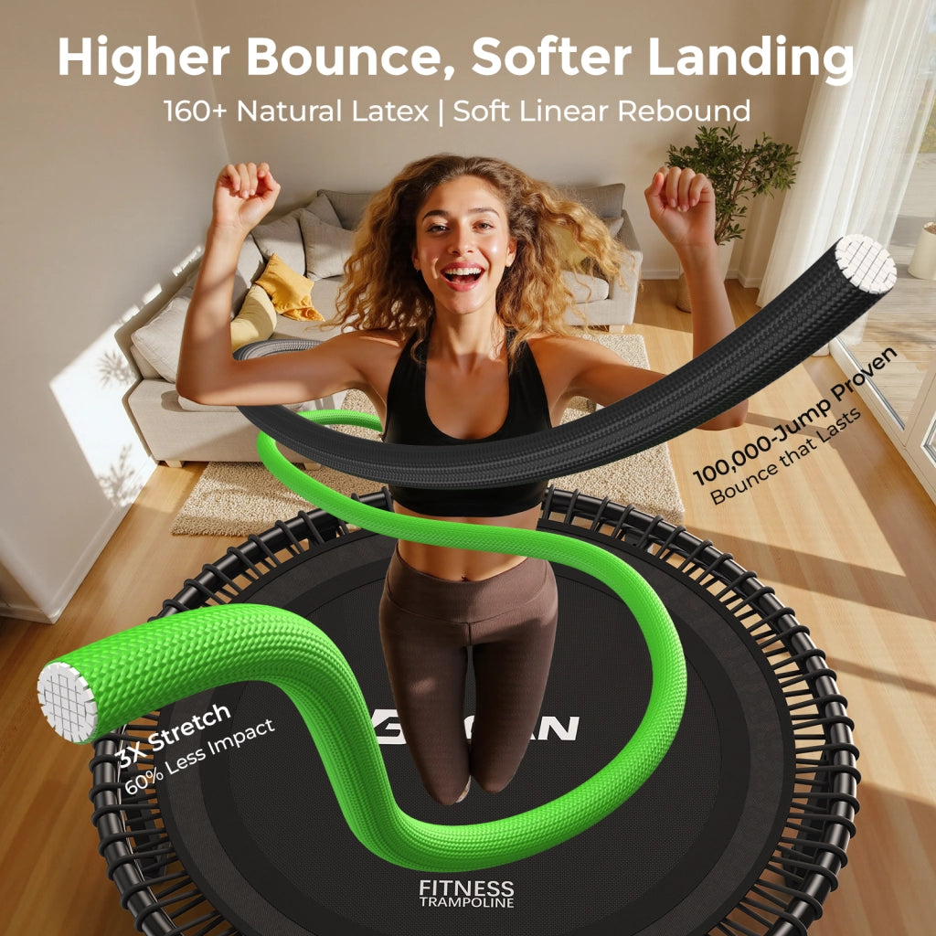 Trampolino da Fitness ¨C zephmum ¨C Grigio, Polipropilene, 101.6x101.6 cm