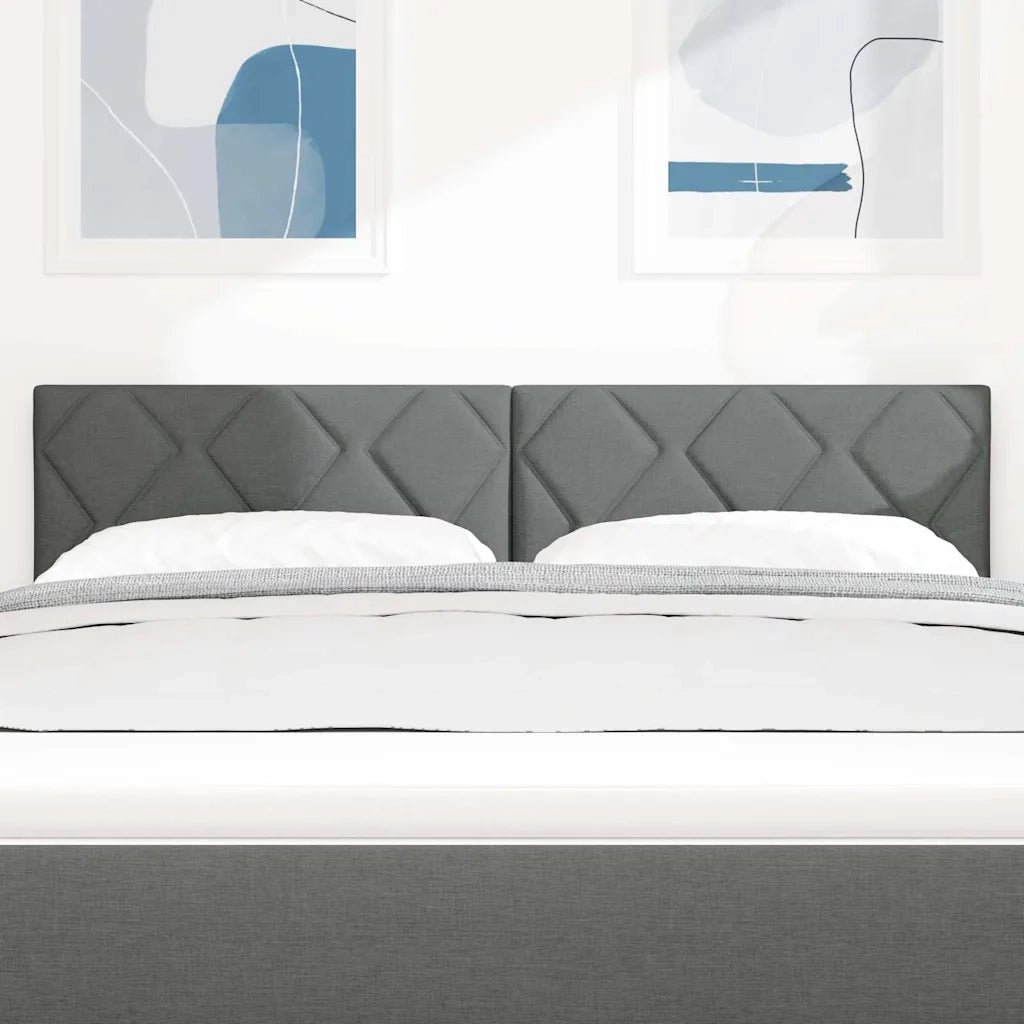 Testiera Grigio 144 cm Tessuto 3338214