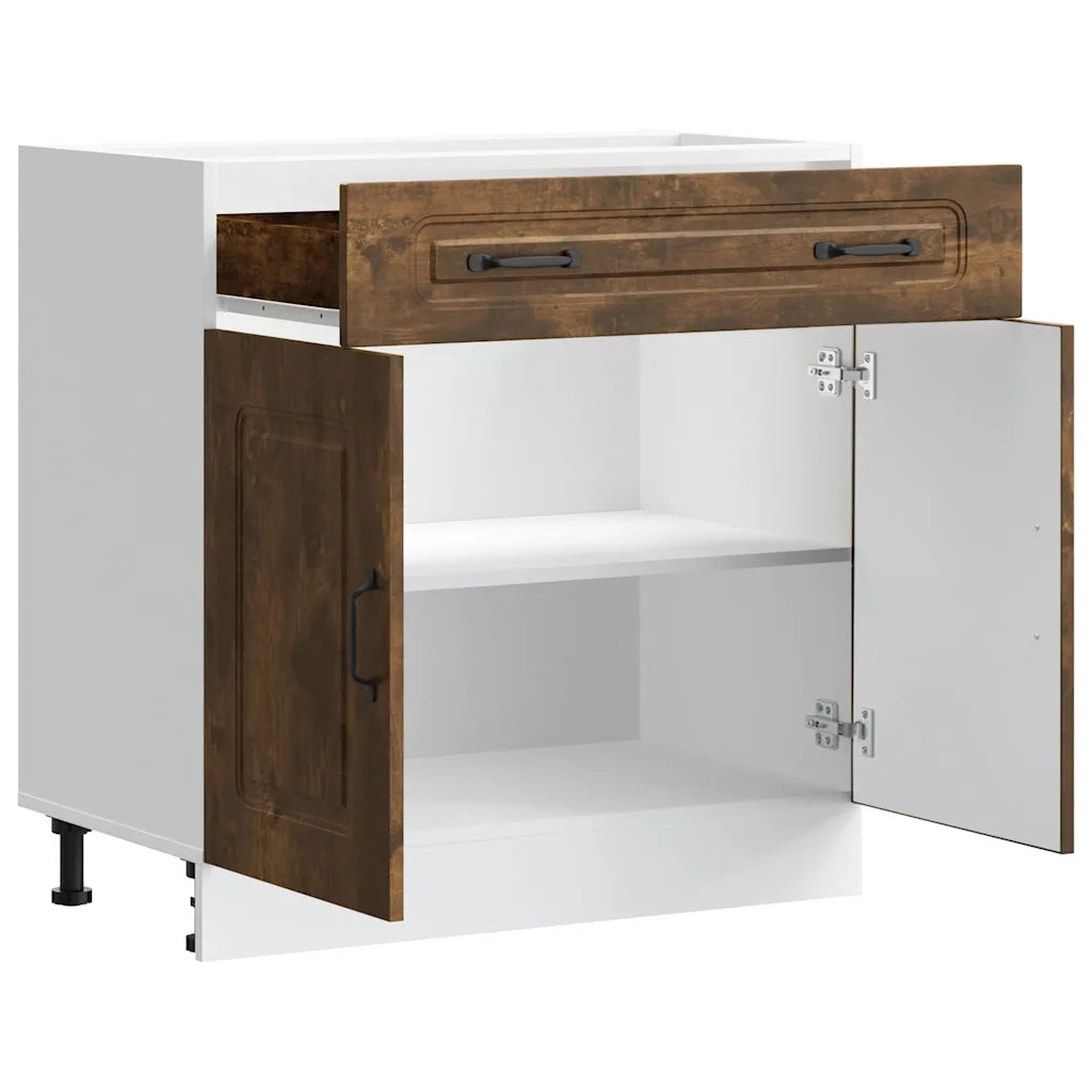 Base da Cucina Kalmar Rovere Fumo in Legno Multistrato