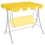 Baldacchino per Dondolo Giardino Giallo 150/130x105/70 cm 312104
