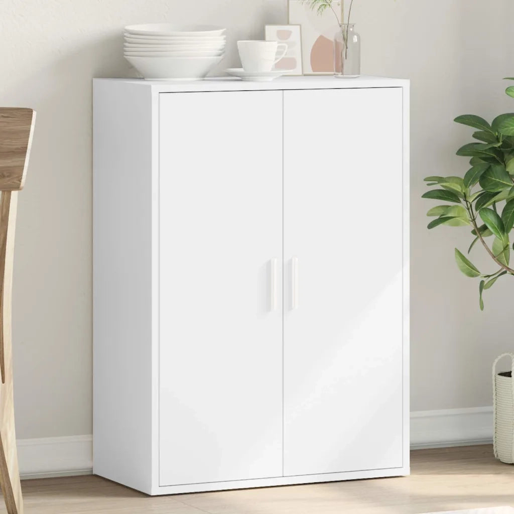Credenza | Madia | Buffet da pranzo | Armadio da pranzo Bianca 60x31x84 cm in Legno Multistrato