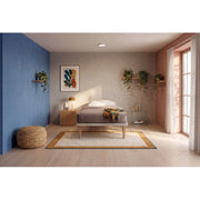 Letto imbottito Piazza e mezzo 120x200 cm Tessis - Con rete,Microfibra,Sabbia