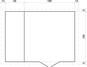 Casetta da Giardino in Legno con Legnaia da Esterno - 3,53 m2 + 0,97 m2 - TIMBELA M386C+M386G