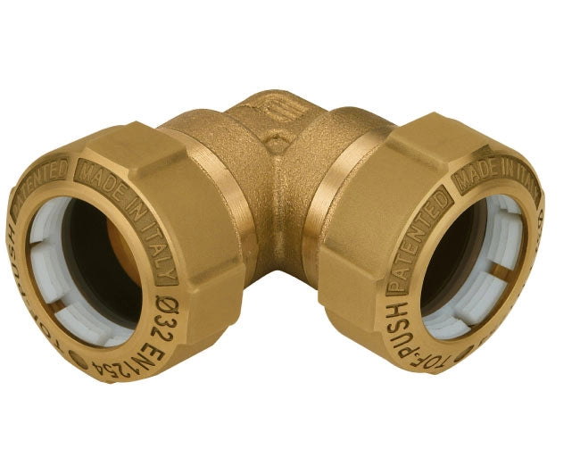 RACCORDO CURVO IN OTTONE DOPPIO TOF-PUSH ø25   EFFEBI S.P.A.