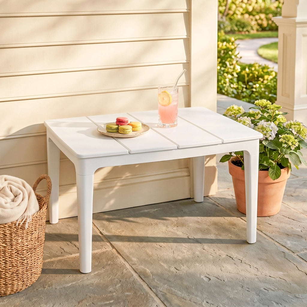 Tavolino da giardino rettangolare ¨C zephmum ¨C cremewei? 70x53cm