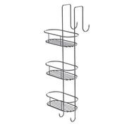 Portaoggetti appendibile da doccia Gedy 24x22x68 cm in metallo cromato 3 mensole | Tito Round