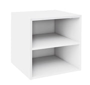 Cubo Composite con Mensola 35x35x35 cm in Compensato  Bianco