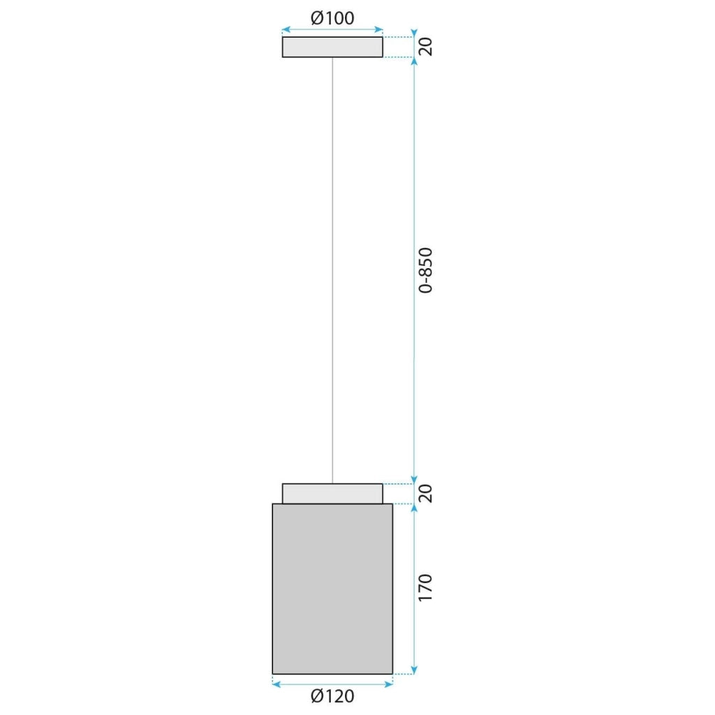 Lampada APP1810-1CP Frosted Grey