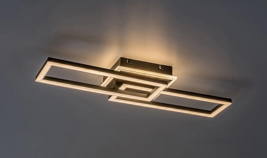 Plafoniera LED geometrica 30W 3000-6500K dimmer telecomando Ramin