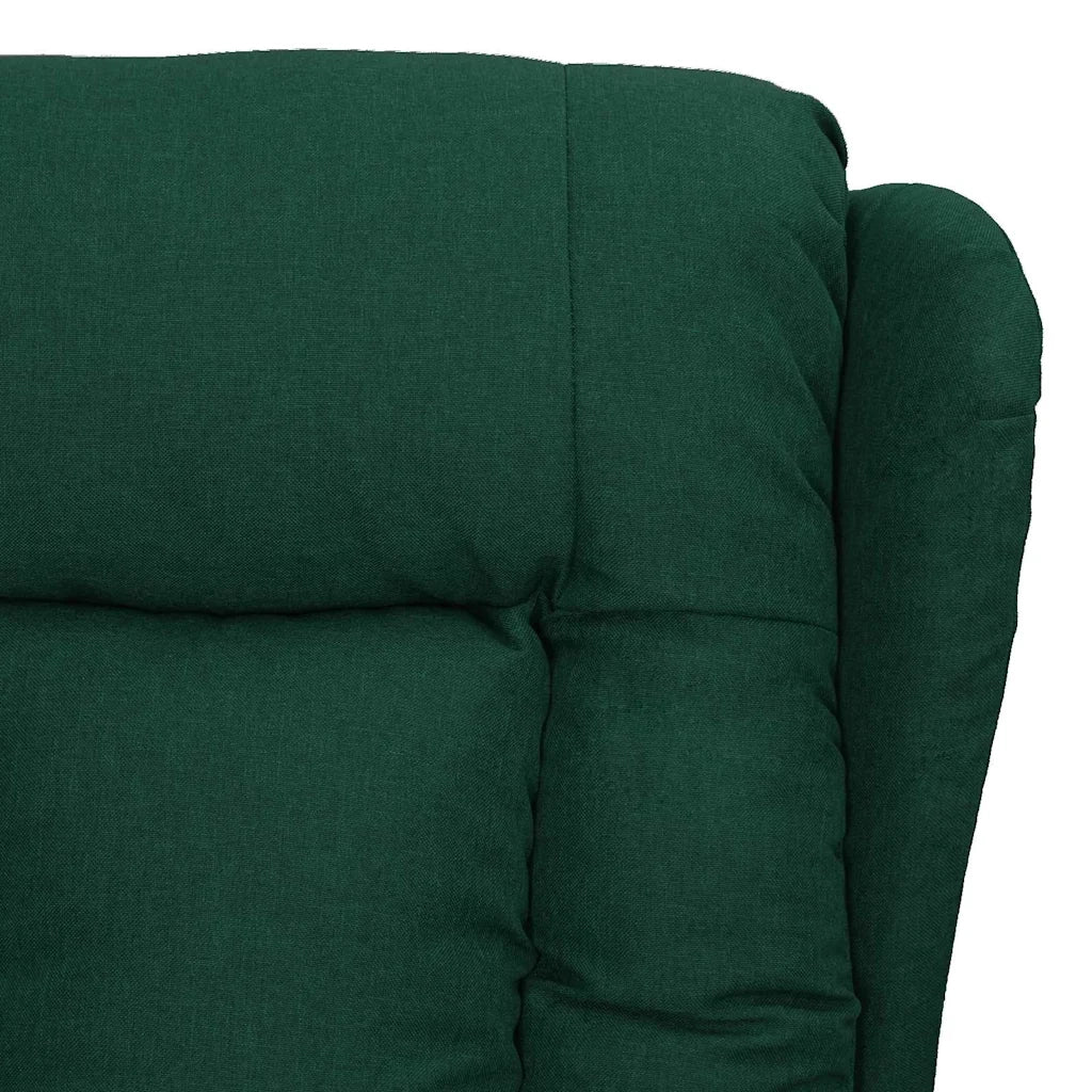 Divano Sedia-Poltrona Reclinabile in Tessuto Verde Scuro 564697