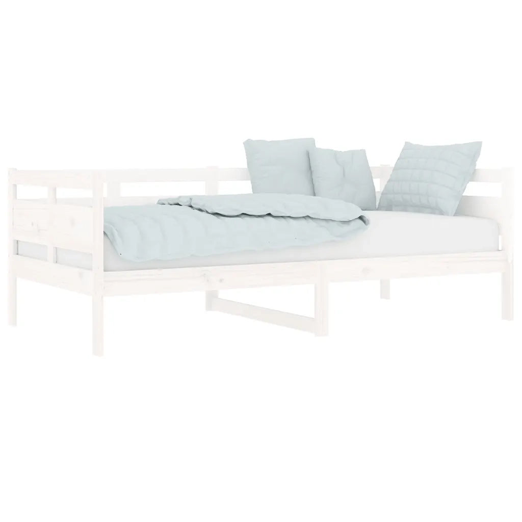Dormeuse Bianca in Legno Massello di Pino 90x190 cm 820308