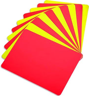Carte di Piazzola di Calcio - 10 pezzi di Carte Rosse e Gialle per Sport, Carte di Avvertimento incluse