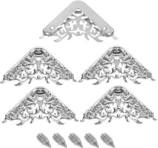 Protezioni angolari decorative per borse - metalliche - zinco - adatte per borse accessorie