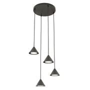 Lampada a sospensione ELIT in acciaio nero opaco