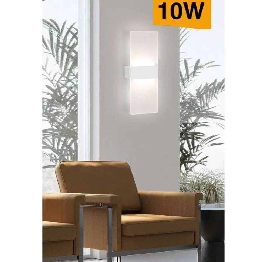 Trade Shop - Applique Led Rettangolare 10w Parete Doppia Emissione 3 Colorazioni Luce E37-b3c -