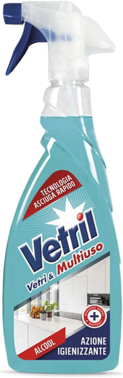 SET 12 VETRIL DETERGENTE MULTISUO IN FORMATO DA 650ML CON ALCOOL