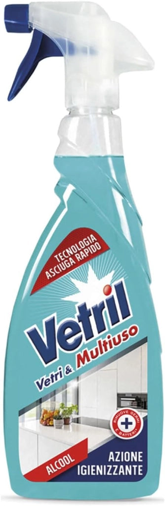 SET 12 VETRIL DETERGENTE MULTISUO IN FORMATO DA 650ML CON ALCOOL