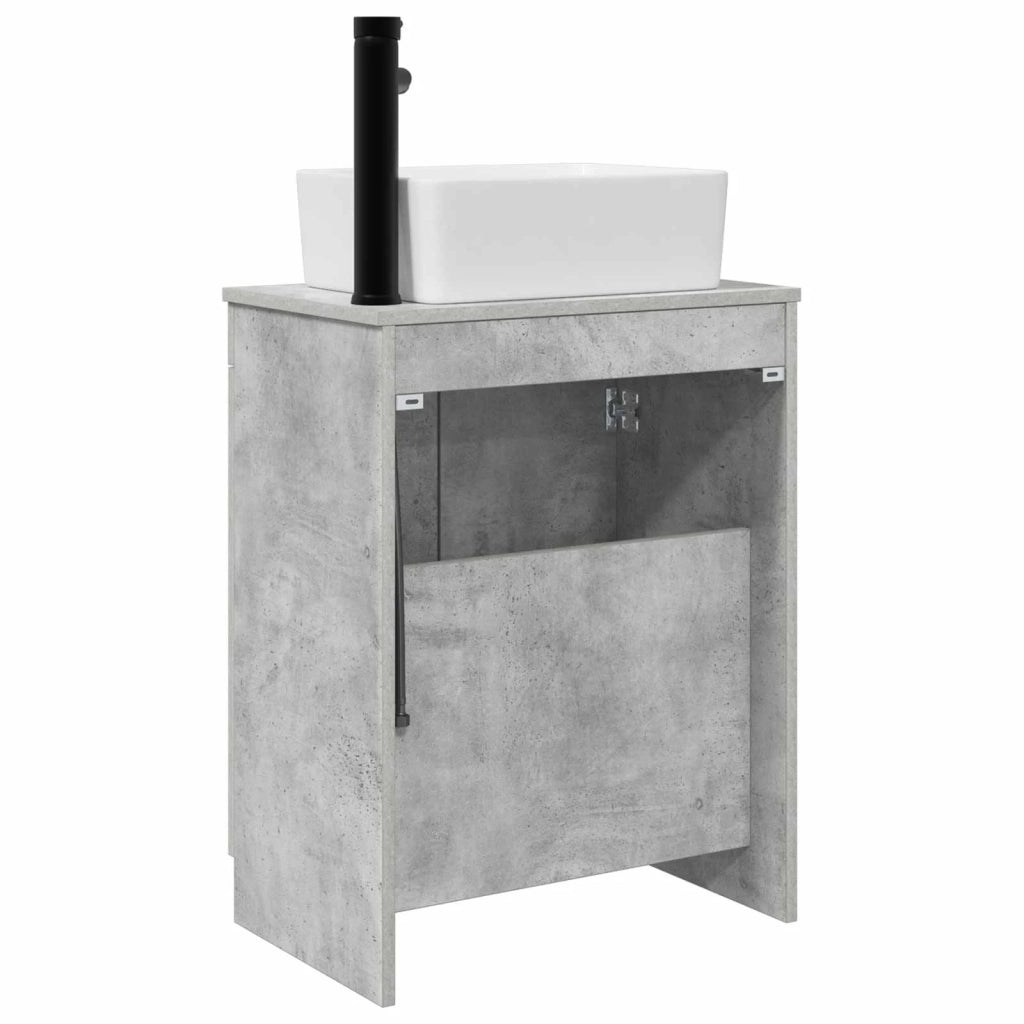 Mobile da bagno con lavabo Grigio Cemento 54 x 35 x 83 cm 890133
