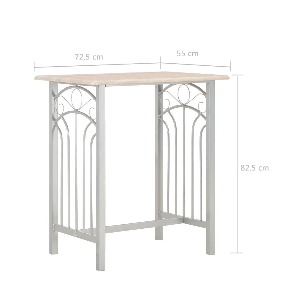 Set da Bar 3 pz in Legno e Acciaio cod mxl 8308