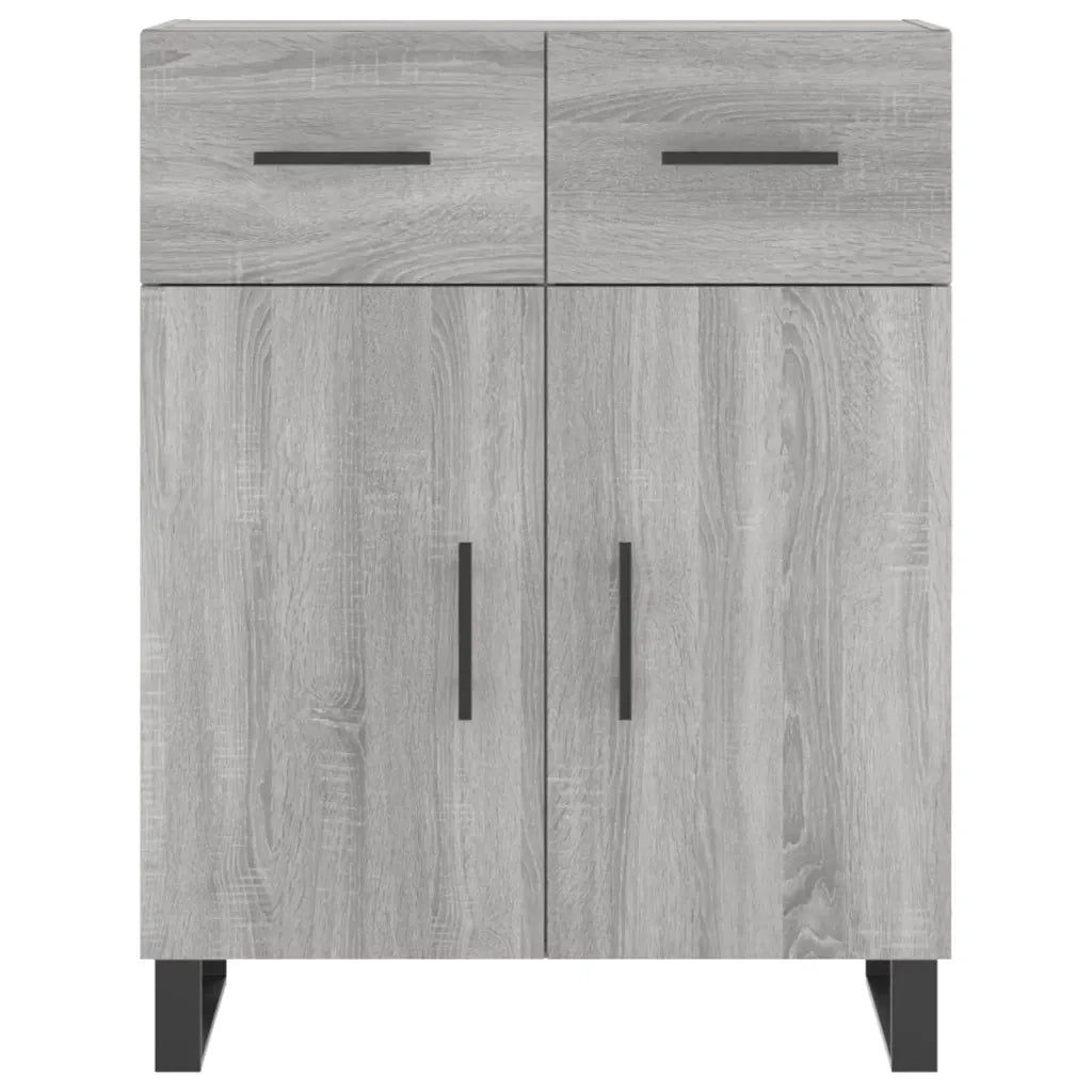 Credenza Grigio Sonoma 69,5x34x180 cm in Legno Multistrato 3198559