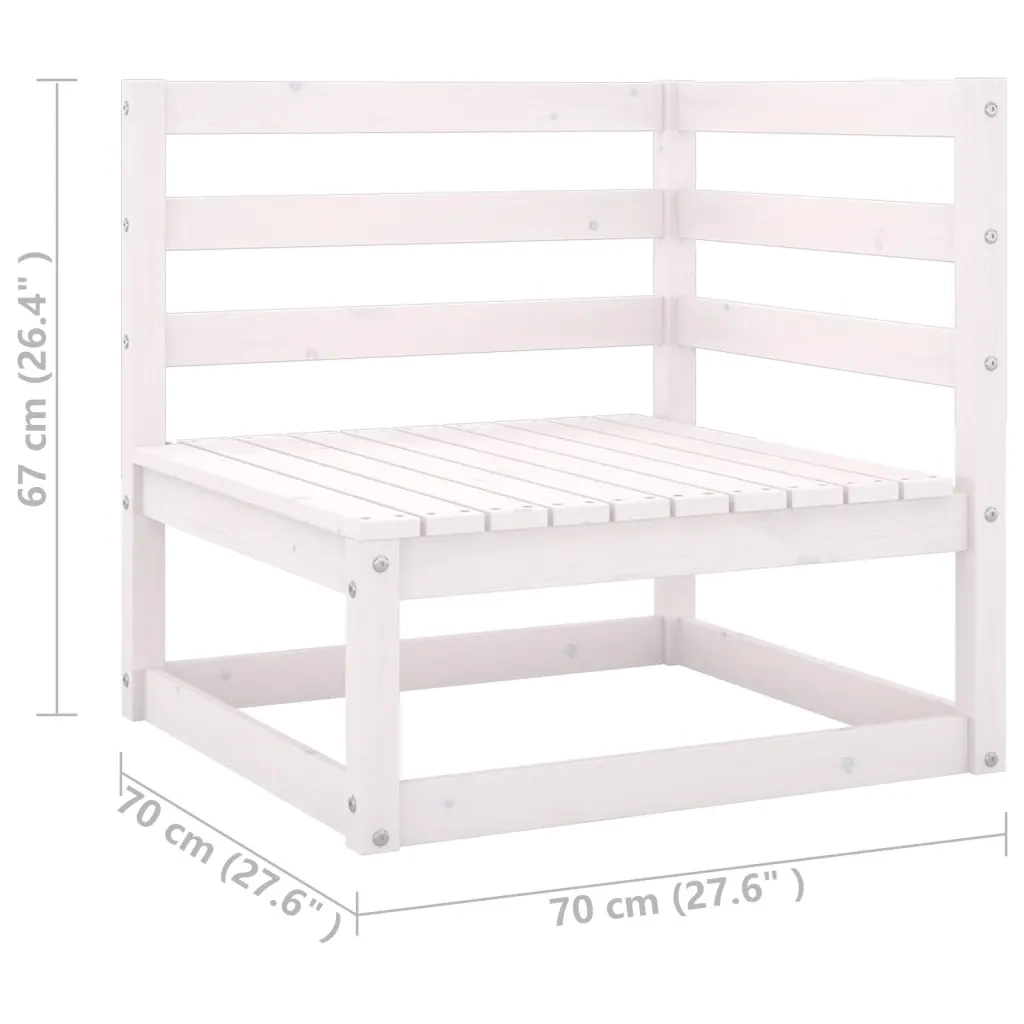Set Divani da Giardino 5 pz con Cuscini Legno Massello Pino 3076580