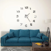 Orologio da Parete 3D in Stile Moderno 100cm XXL Argento 50634