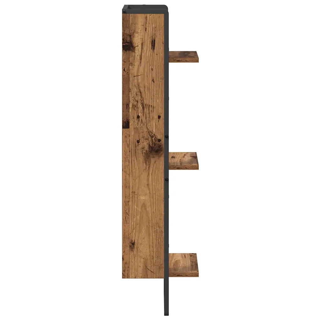 Scaffale da parete Legno vecchio 30 x 25 x 100 cm 882841
