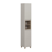 Vicco Armadio per il bagno Greige/Rovere 30 x 170 cm con 2 porte