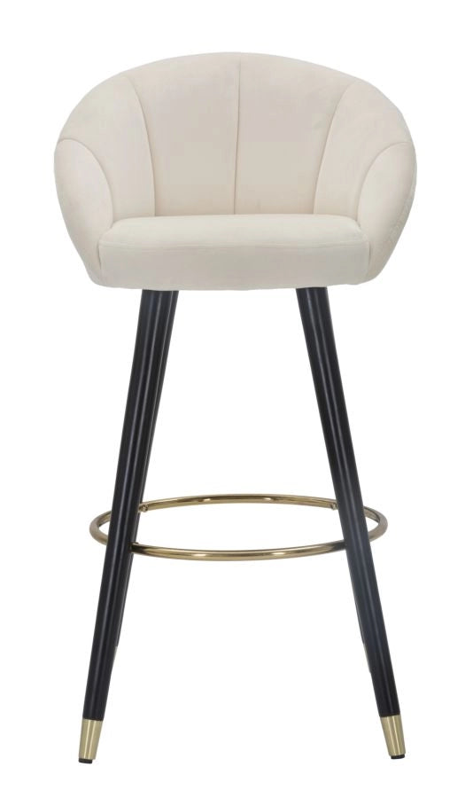 SGABELLO BAR PRAGUE CREMA CM 55X56X104