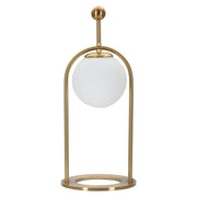 Andong, Lampada da Tavolo Necessaria 1 Lampadina, Bianco Opaco