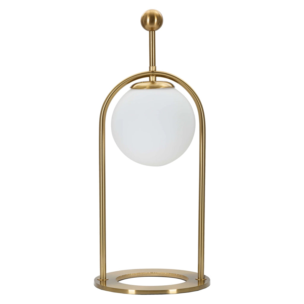 Andong, Lampada da Tavolo Necessaria 1 Lampadina, Bianco Opaco