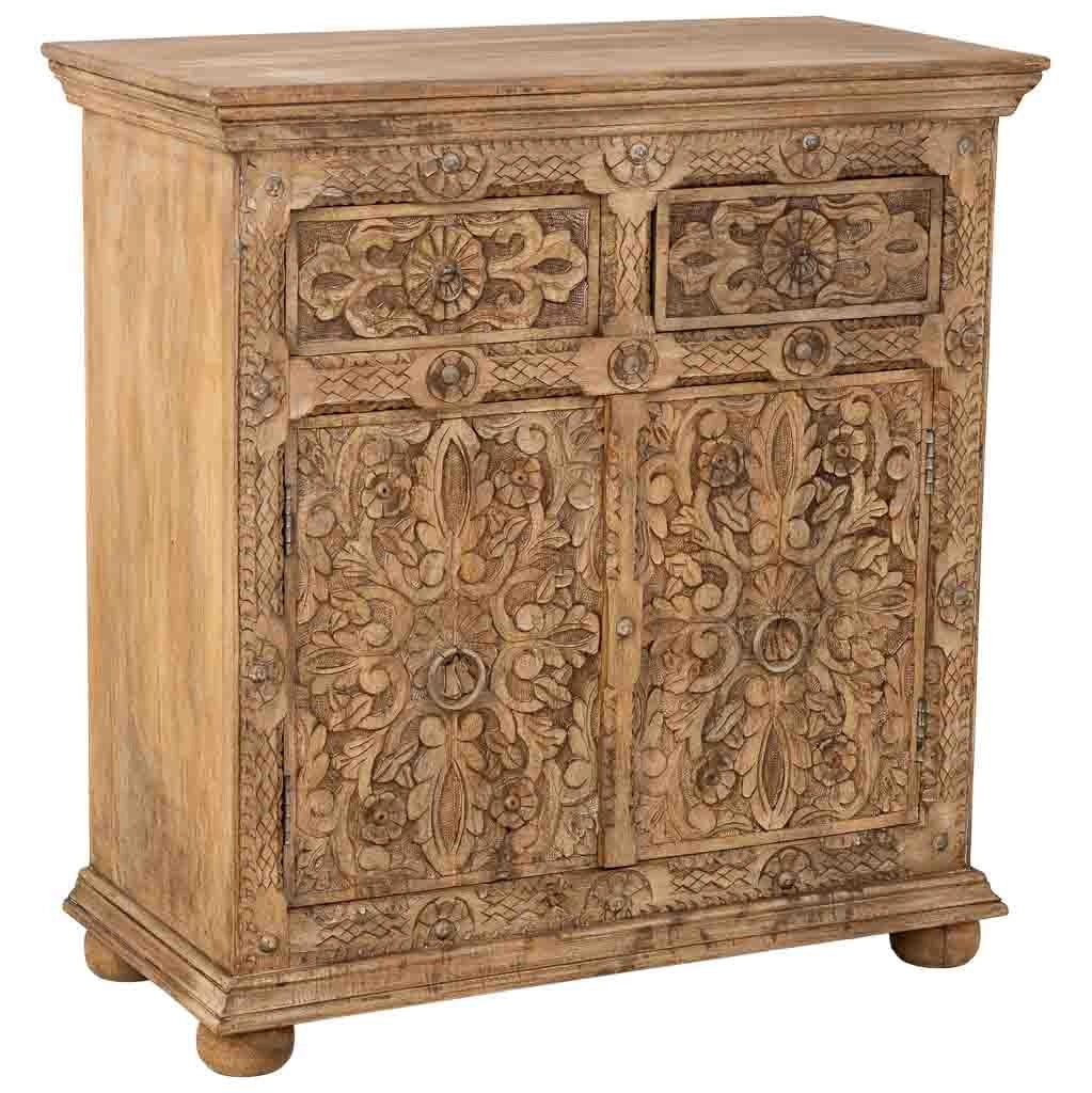 Aparador de madera marrón 90x40x90