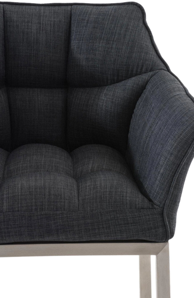 Barhocker Damaso E Stoff mit 4-FuЯ Gestell