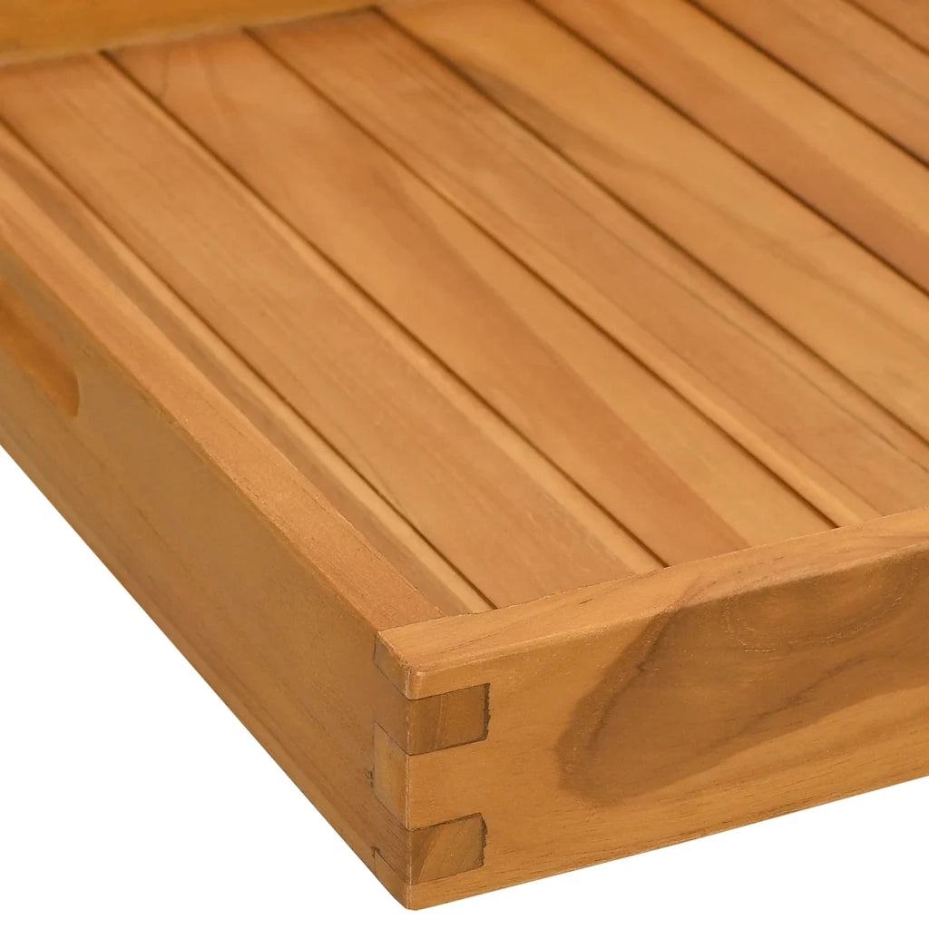 Vassoio da Portata 50x50 cm in Legno Massello di Teak 315457