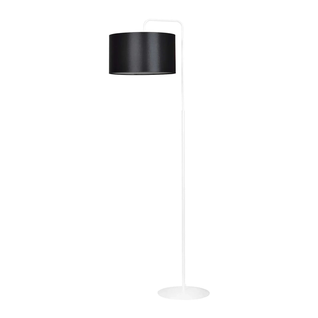 Piantana Contemporaneo Sigfrido Acciaio Bianco Bianco 1 Luce E27 Ip20