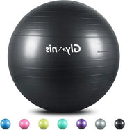 Yogabal antislip 55 cm/65 cm/75 cm con pompa rapida per allenamento yoga e fitness nero 65 cm
