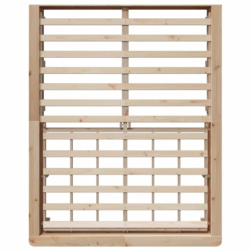 vidaXL Struttura del letto Pino massello 210 x 168 x 30 cm