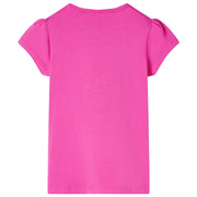Maglietta da Bambina Maniche Aletta Rosa Scuro 104 10840