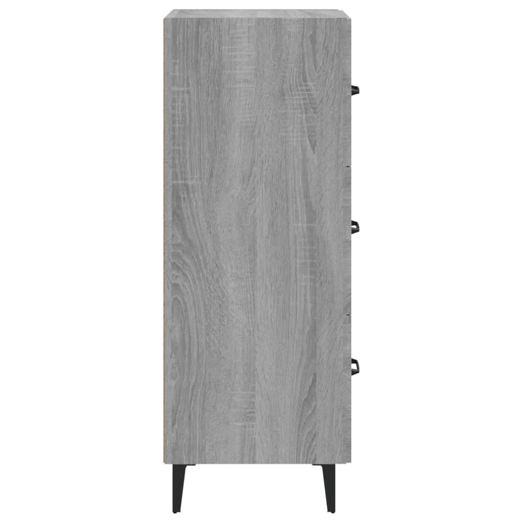 Buffet credenza cassettiera armadio mobile contenitore organizer cucina soggiorno salotto Sonoma 34,5 x 34 x 90 cm legno ingegnerizzato grigio 02_0036314