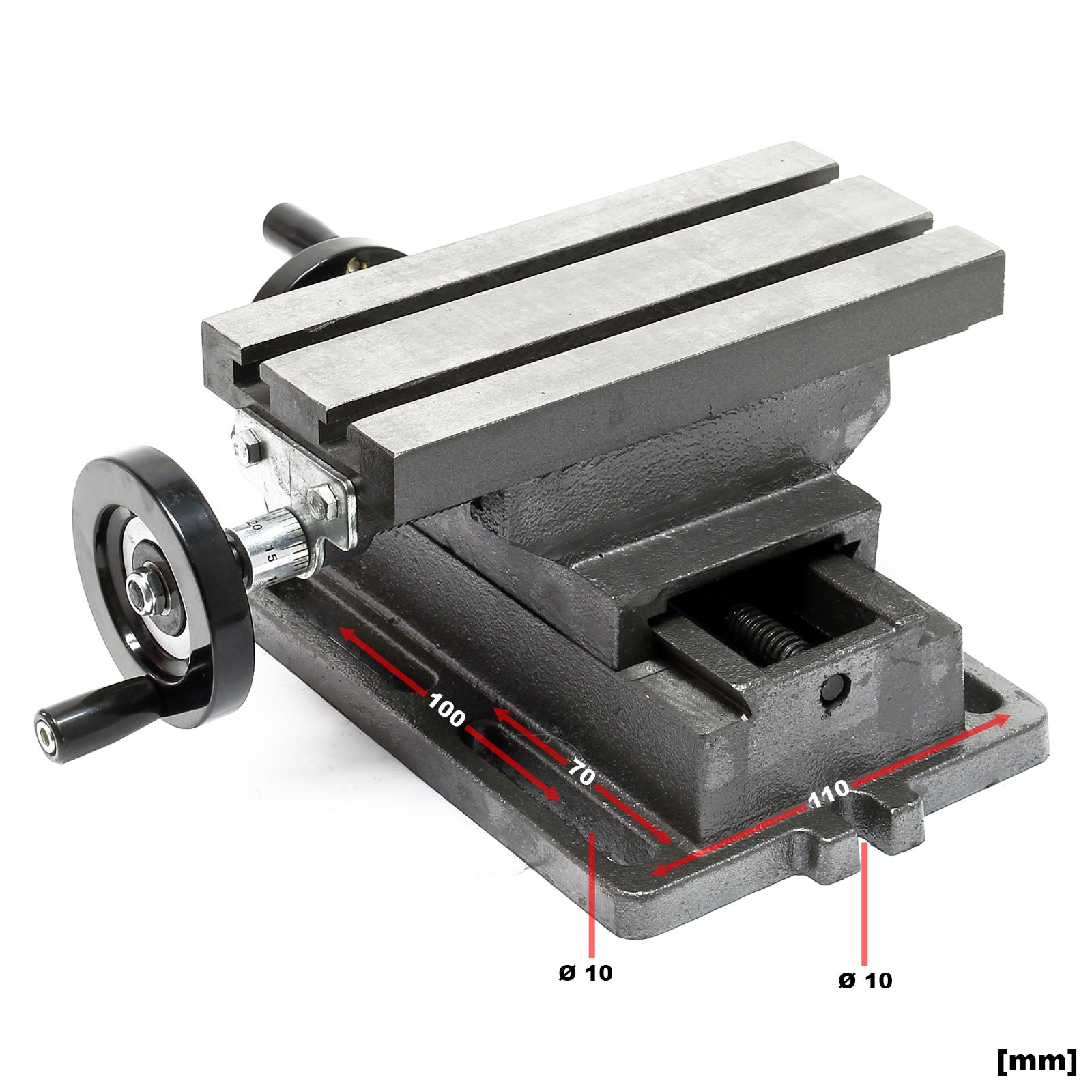 Tavola a croce XY a 2 assi 170x85mm Tavola da fresatura e foratura