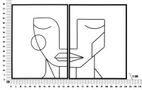 Pannello In Ferro Tribal Simply Coppia cm 60X1X80