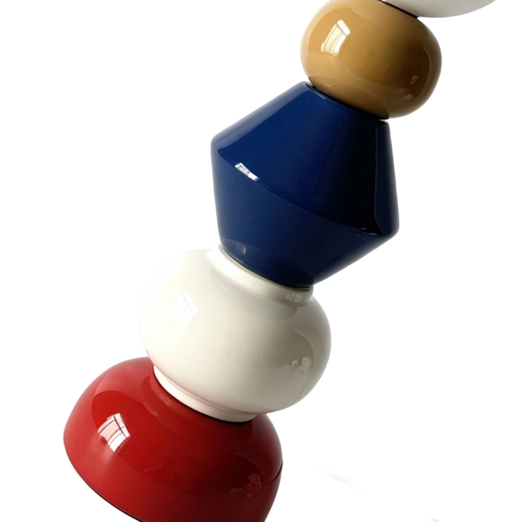 Lampada da tavolo per interni in ceramica e vetro ø13cm, terracotta