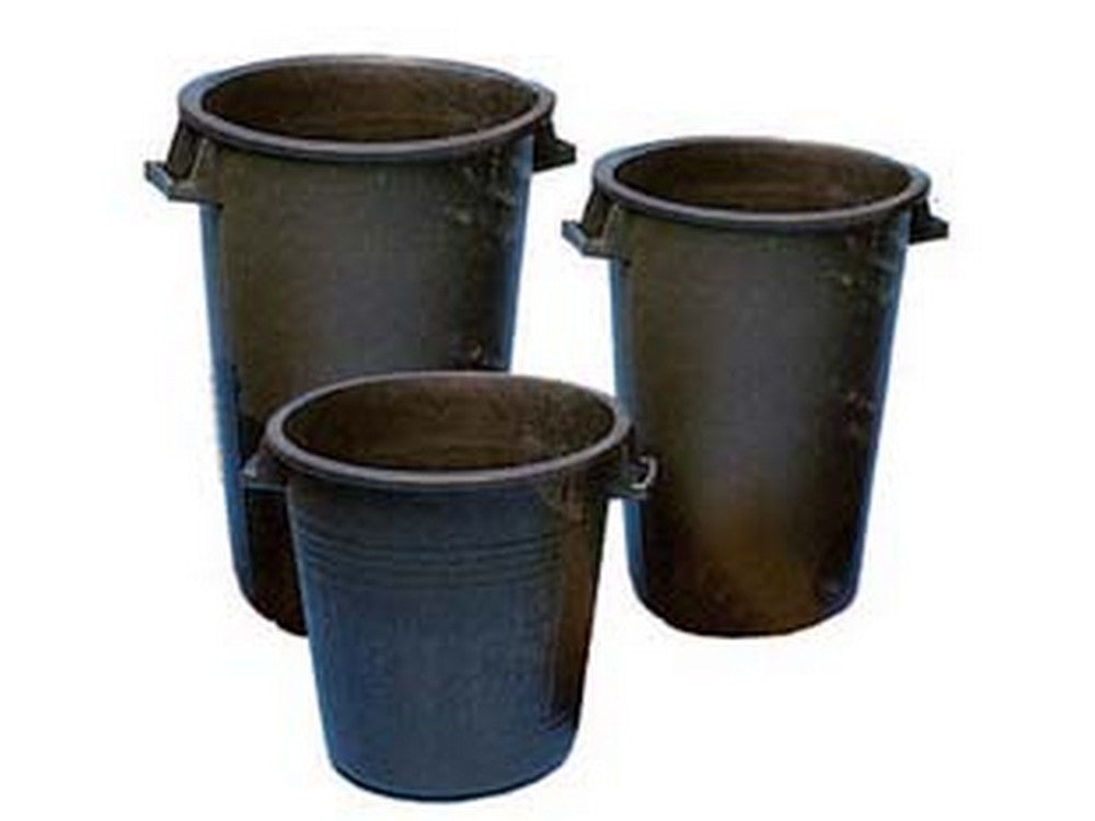 bidoni neri per uso agricolo senza coperchio - lt.75 ? cm.45 altezza cm.63,5 cod:ferx.fer106047