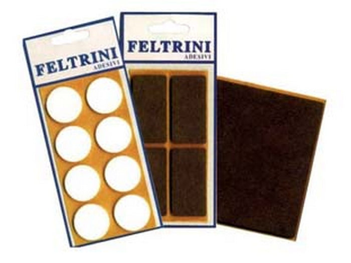 50blister feltrini adesivi - tondi ? mm.30 colore bianco cod:ferx.fer28752