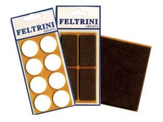 50blister feltrini adesivi - tondi ? mm.30 colore marrone cod:ferx.fer28769