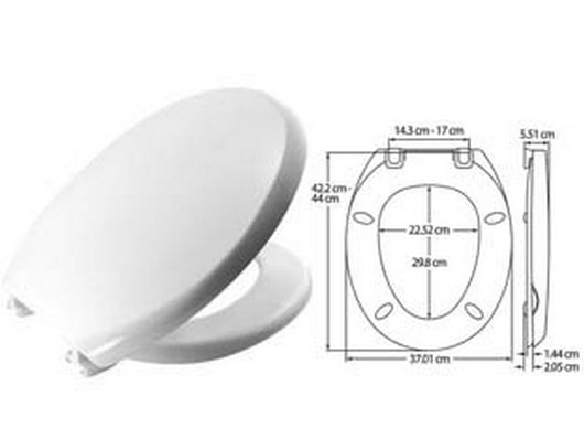 sedile wc universale "atlantico" cod:ferx.fer81092