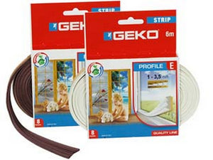 parafreddo in gomma profilo "e" - mm.9h. rotolo da mt.6 colore bianco    cod:ferx.fer27557