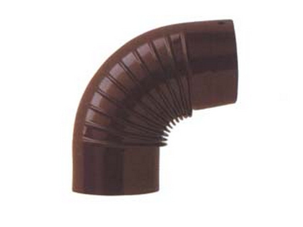 gomito a 90? porcellanato per stufe a legna marrone lucido - ? cm.12 cod:ferx.fer97055