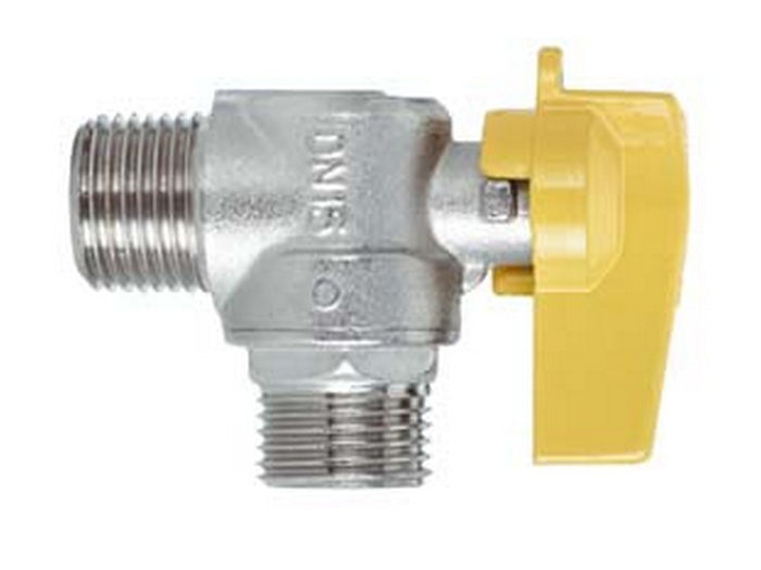 rubinetto gas maschio maschio 1/2" per metano - gpl cod:ferx.fer25065
