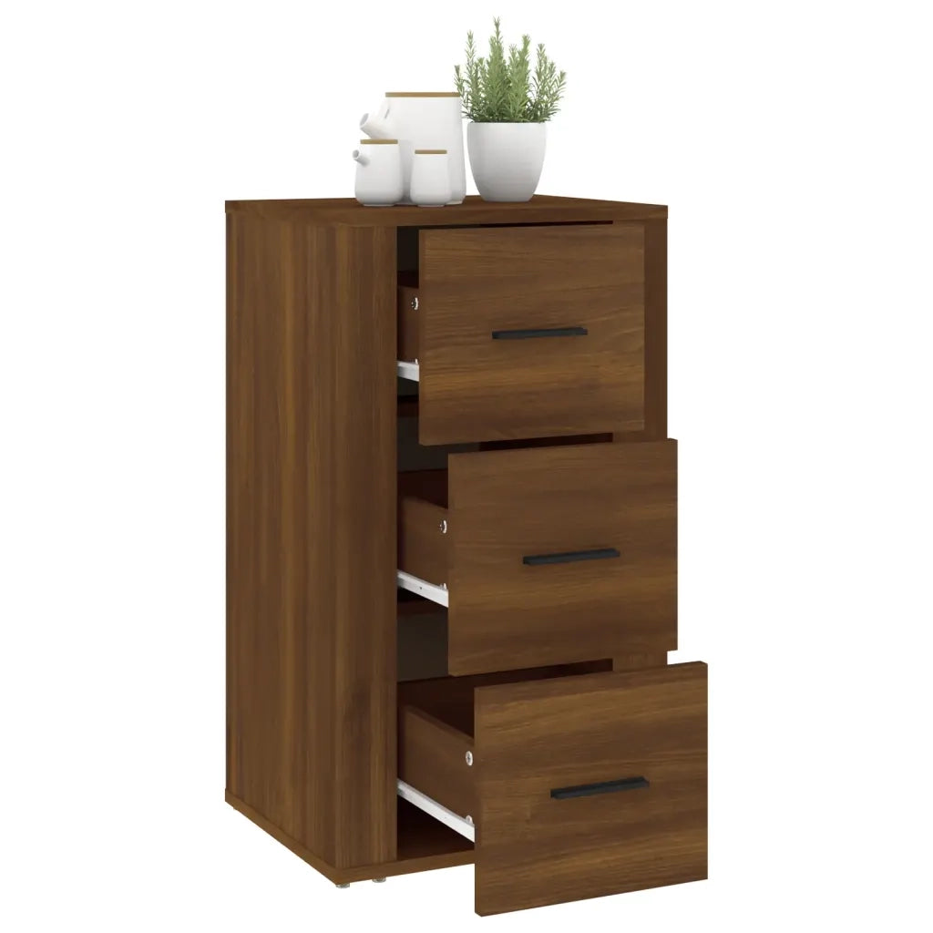 Credenza Rovere Marrone 40x33x70 cm in Legno Multistrato cod mxl 27893